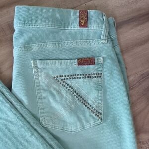 7 For All Mankind Light Blue Corduroy Pants